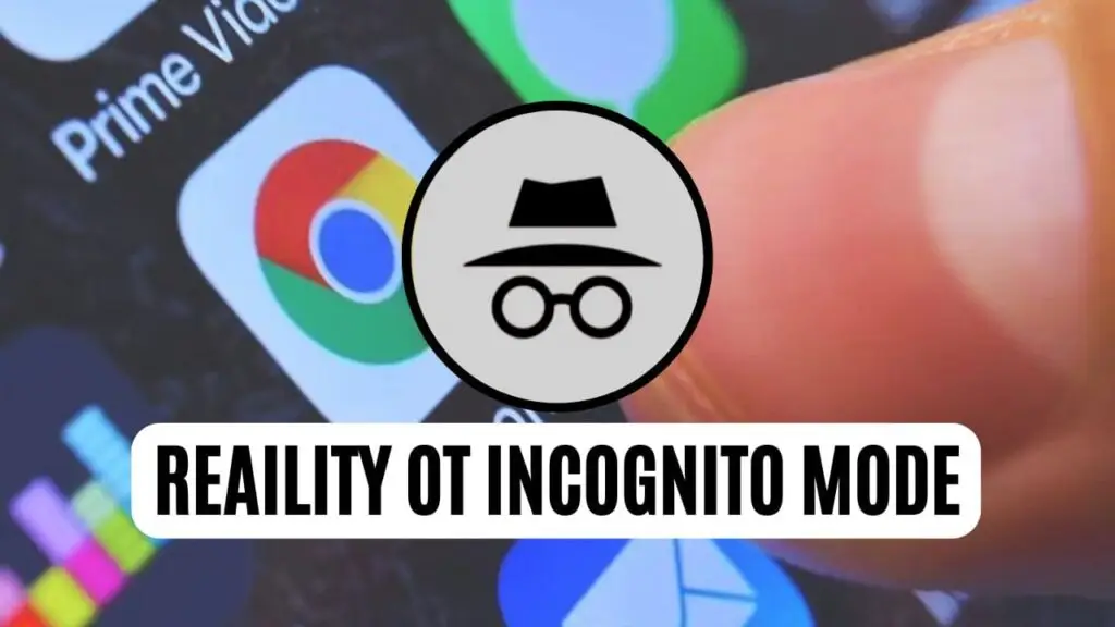 Digital illustration explaining the reality of Chrome Incognito Mode and local vs. online privacy.