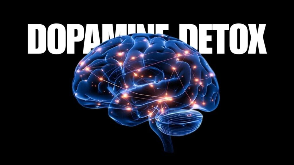 A visual representation of Dopamine Detox Life Hacks 2026 showing a human brain resetting from digital noise and social media addiction to achieve mental clarity.