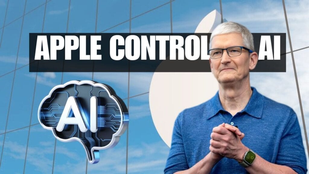 A conceptual 2026 iPhone display showing the depth of Apple Intelligence AI Control 2026 over user biometric and personal data.