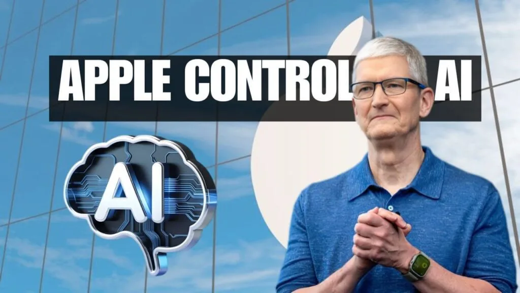 A conceptual 2026 iPhone display showing the depth of Apple Intelligence AI Control 2026 over user biometric and personal data.